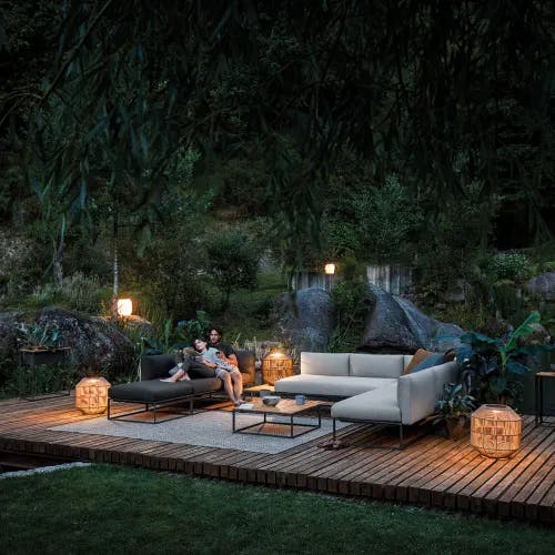 Gloster Maya Outdoor Modular Lounge Collection | Ambient Nest Outdoor Lights
