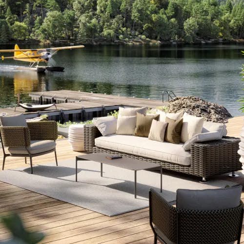 PAROS Sofa | BELLMONDE Lounge Chairs | IZON Coffee Table