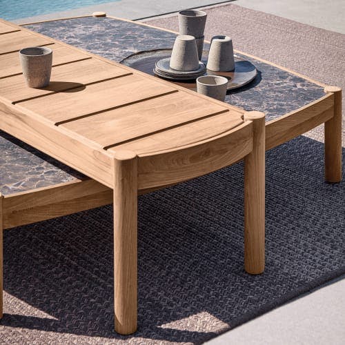 Gloster Haven Coffee Table Teak | Essential Granite Cushion Fabric