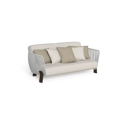 Beige Fabric Cushion | Palissandro Wood