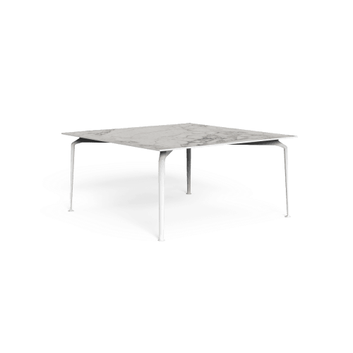 White Aluminum | Calacatta Gres Table Top
