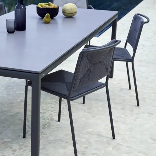 POINT Summer Dining Chair and Summer 71" Dining Table