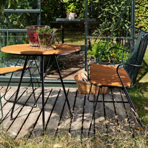 Houe Paon Dining Chair & Bench | Circum 29" Round Bistro Table