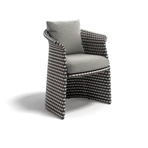 DEDON FLLAIR Armchair | Fiber: Mahogny | Seat & Optional Back Cushion