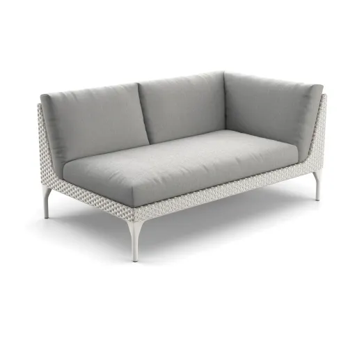Woven Fiber Mystique Dusk | Frame Powder Coated Aluminum Lipari | Cushions (Back and Seat included)