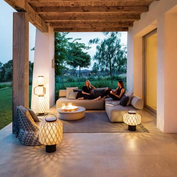 THE OTHERS Lanterns | DALA Lounge Chair | BRIXX Seating | PORCINI Table