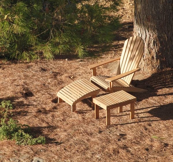 Barlow Tyrie Adirondack Teak Armchair & Footrest