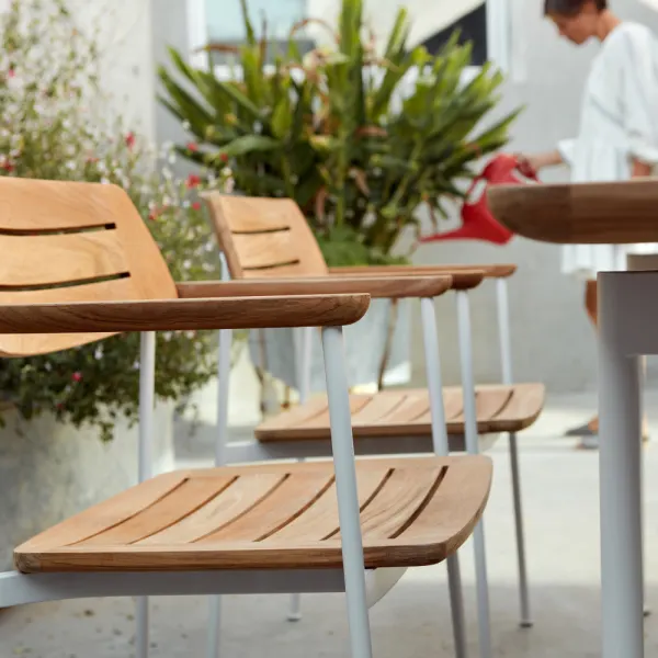 Barlow Tyrie Layout Stacking Armchairs