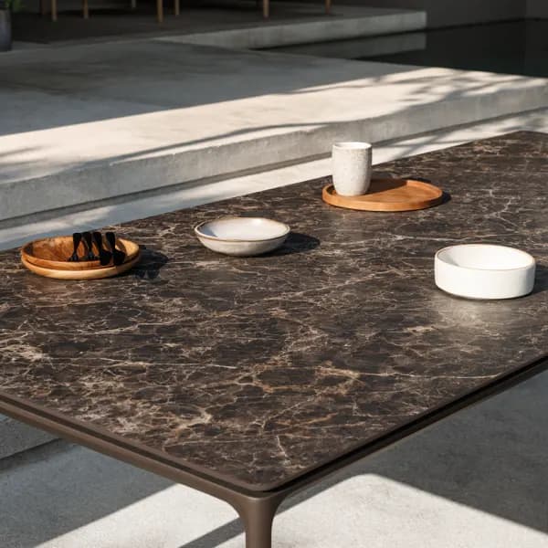 Gloster Carver 67" Dining Table Close Up Detail (Java, Emperor)