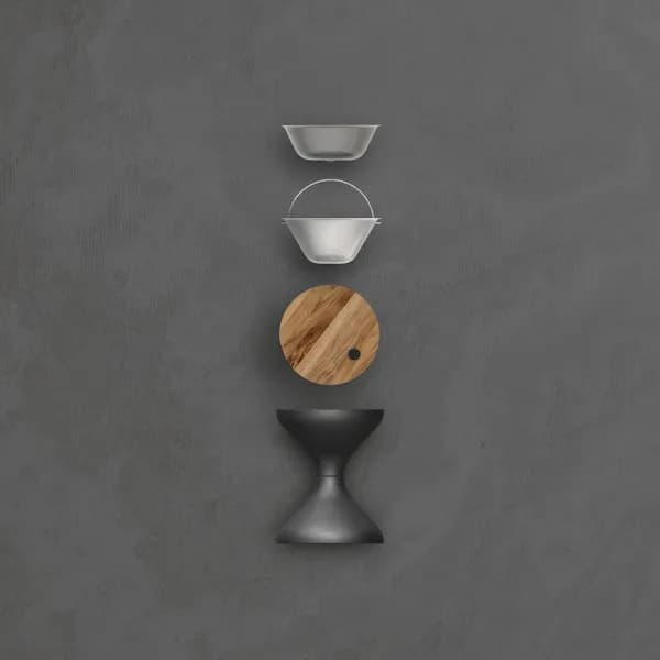 Gloster Bells Side Table with Ice Bucket Insert | Meteor