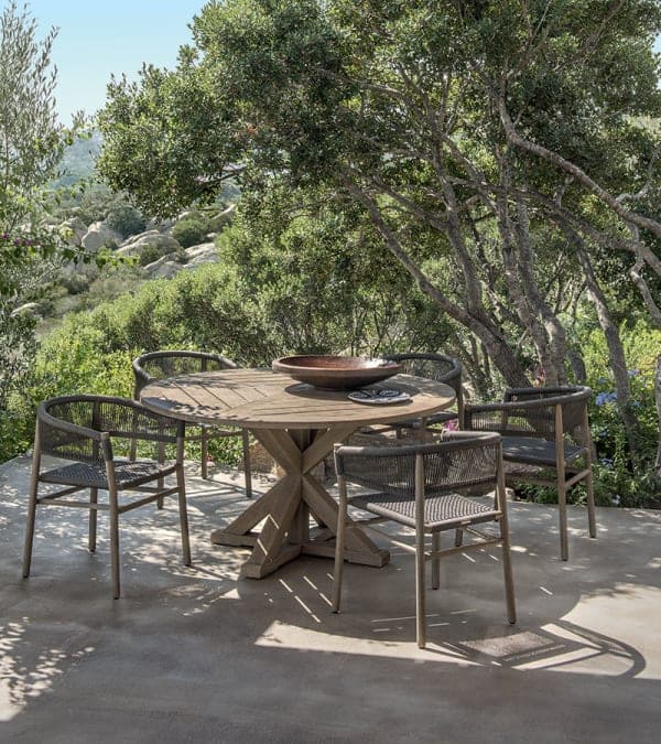 Cronos Round Table Natural Teak