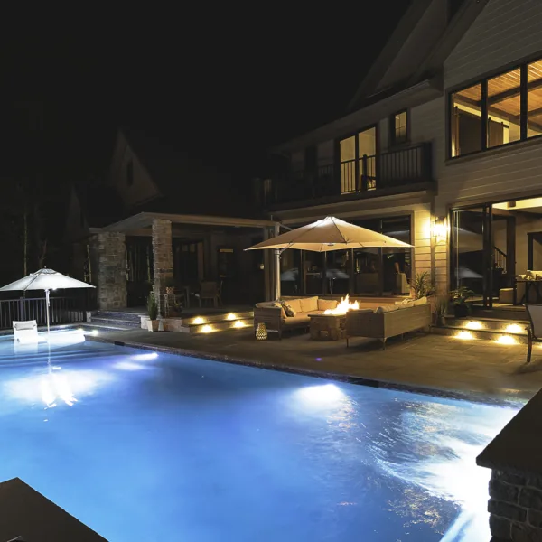 Frankford Eclipse 10' Square Cantilever Umbrella | White Canvas Fabric