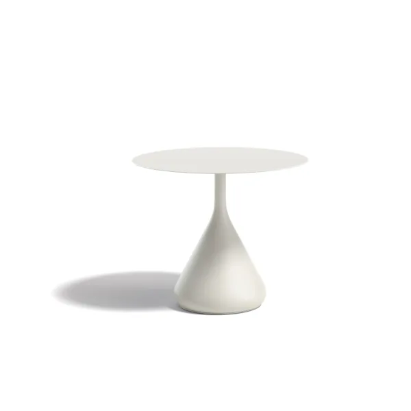 DEDON SATELLITE 31" Round Low Dining Table | Base: Powder-Coated Aluminum, Lipari | Top: HPL, Lipari