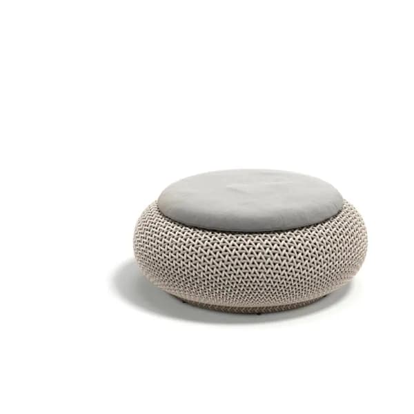 DEDON ATOLO Footstool | Fiber: Pearl Sand