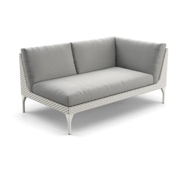 Woven Fiber Mystique Dusk | Frame Powder Coated Aluminum Lipari | Cushions (Back and Seat included)