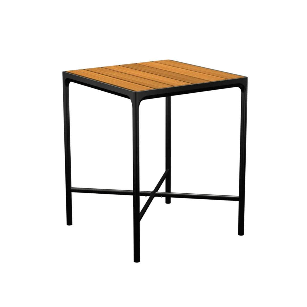 Houe Four 35" Square Bar Table | Bamboo Tabletop