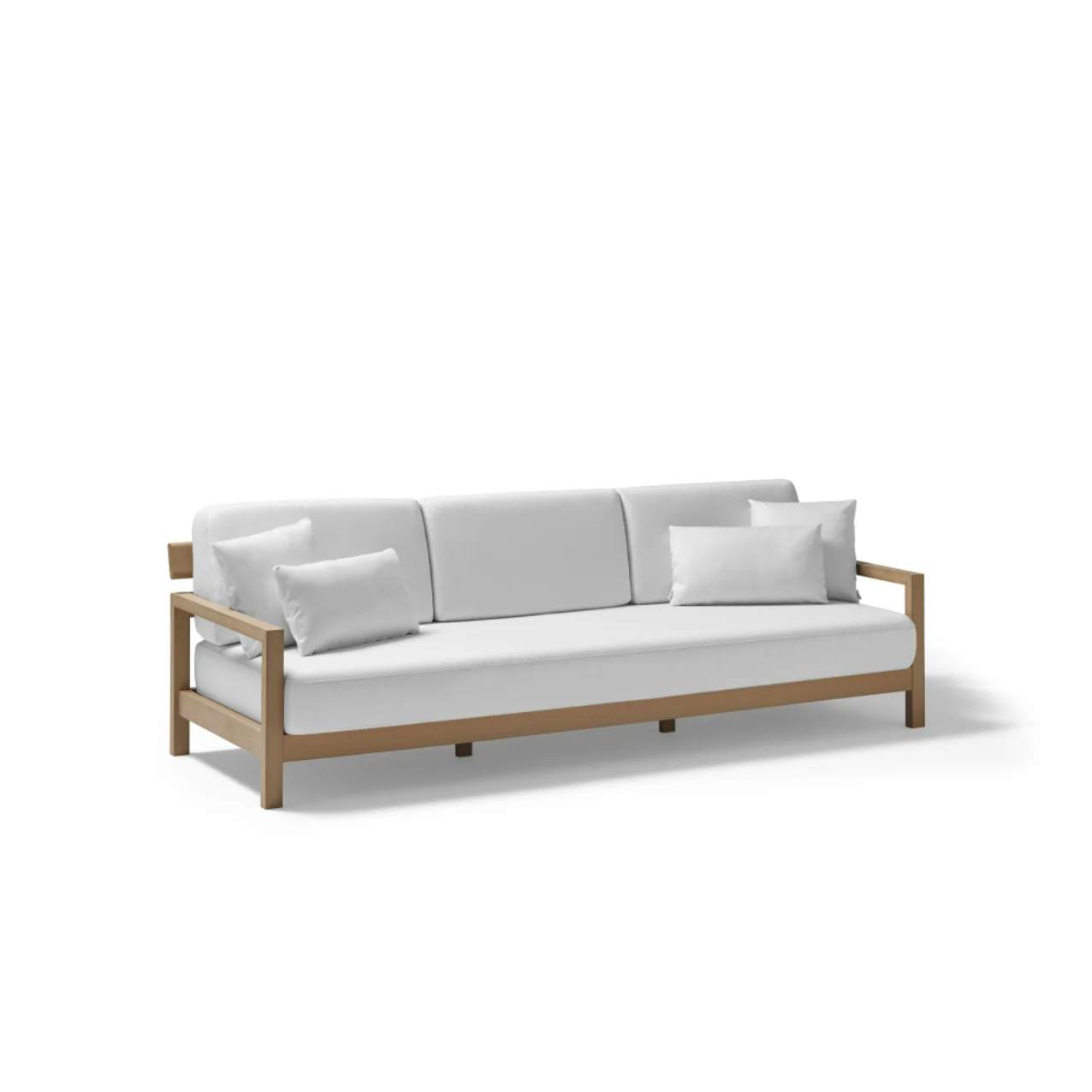 POINT Kubik 3-Seater Sofa | TechTeak Frame | White Polyurethane Foam Cushions