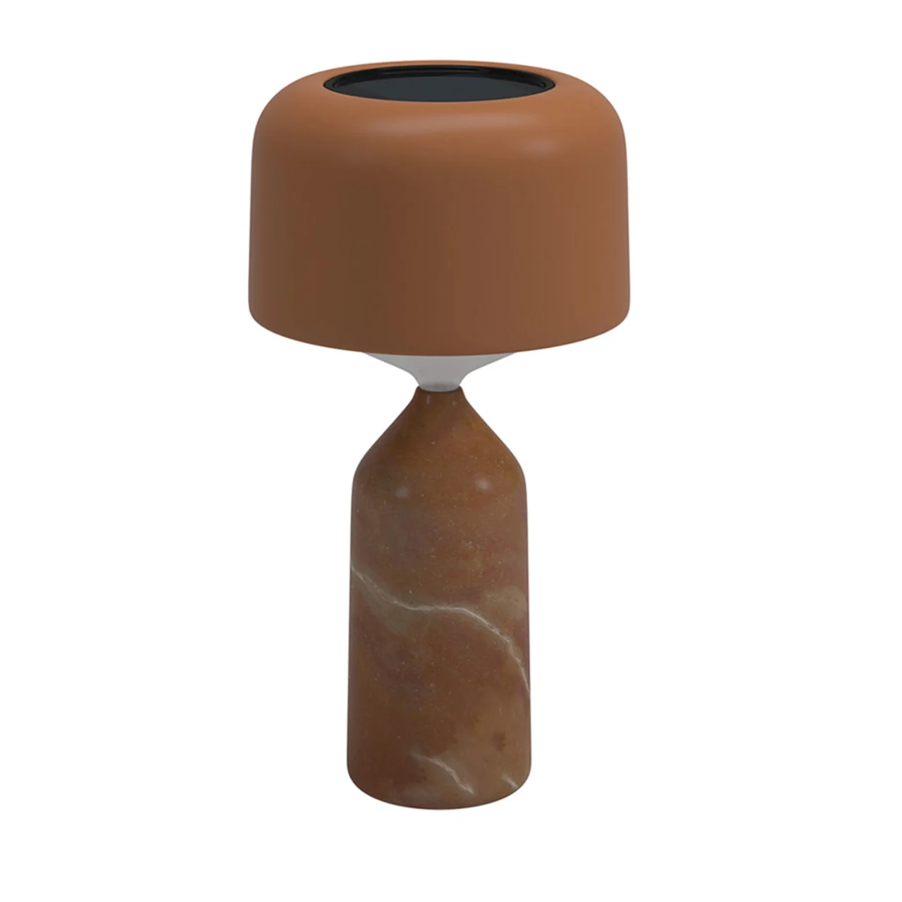 Gloster Ambient Pebble Small Table Lamp | Fire Stone Base | Terracotta Powder-Coated Aluminum & Polypropylene Shade