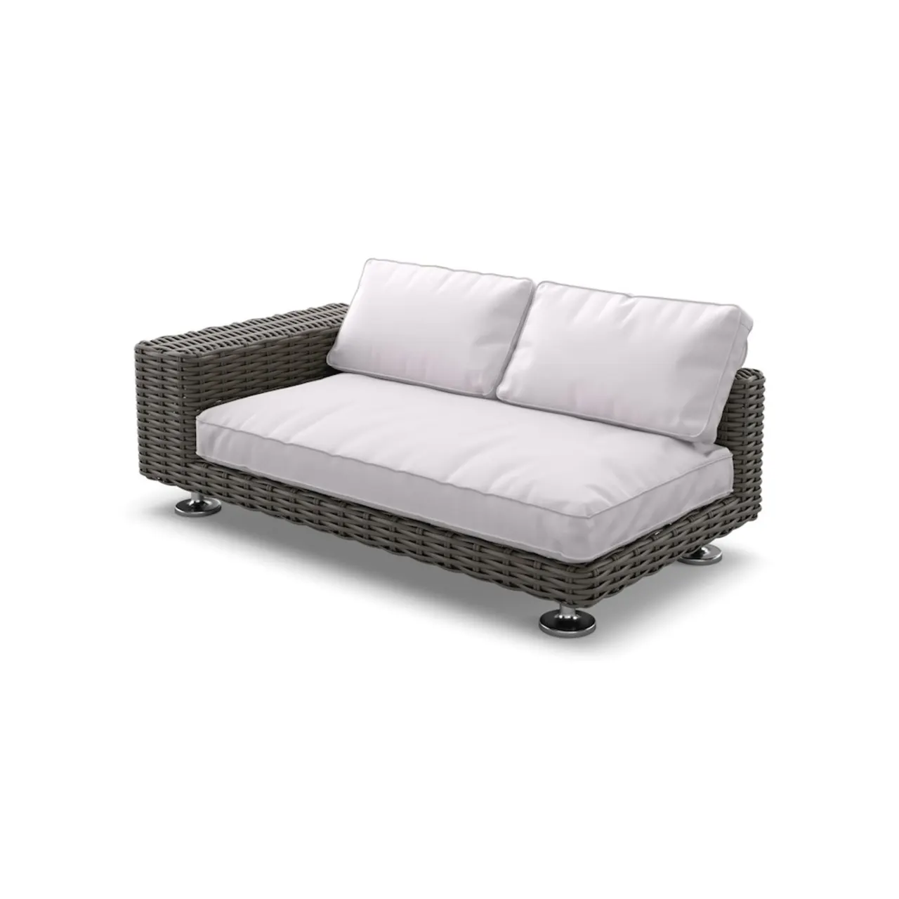 Wicker Weaving DEDON Fiber Silt | Cushion LINEN Off White