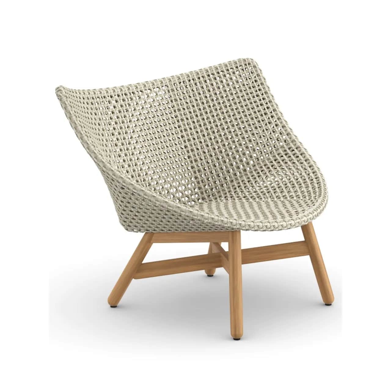 Woven Wicker DEDON Fiber Sea Salt | Teak Base