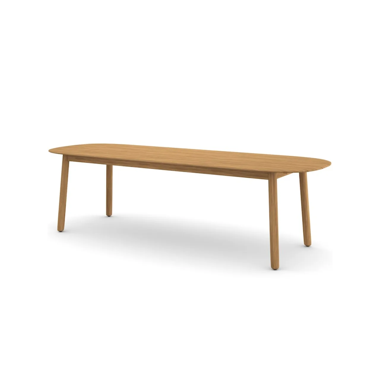 Frame and Top Solid Slatted Teak