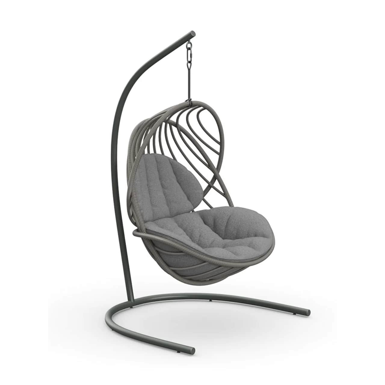 Material Wrapped DEDON Fiber Dusk Touch | Cushion Fabric NATURA Ash