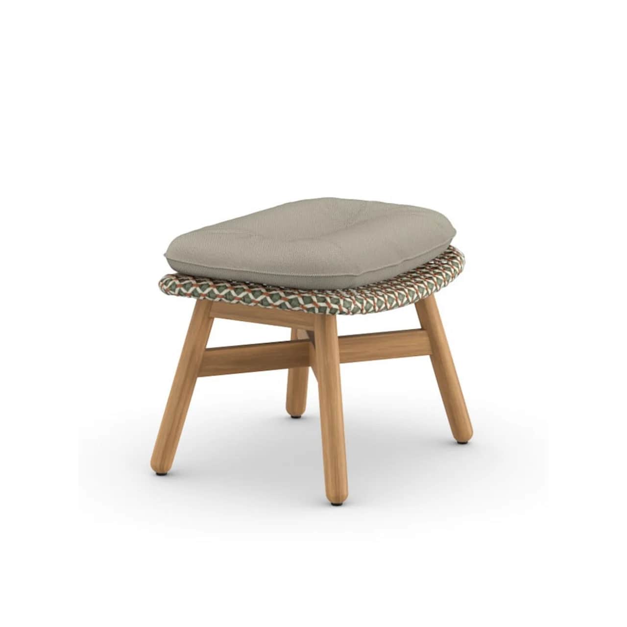 Woven Wicker DEDON Fiber Chestnut | Teak Base | Cushions (Included Seat Shown) NATURA Laurel