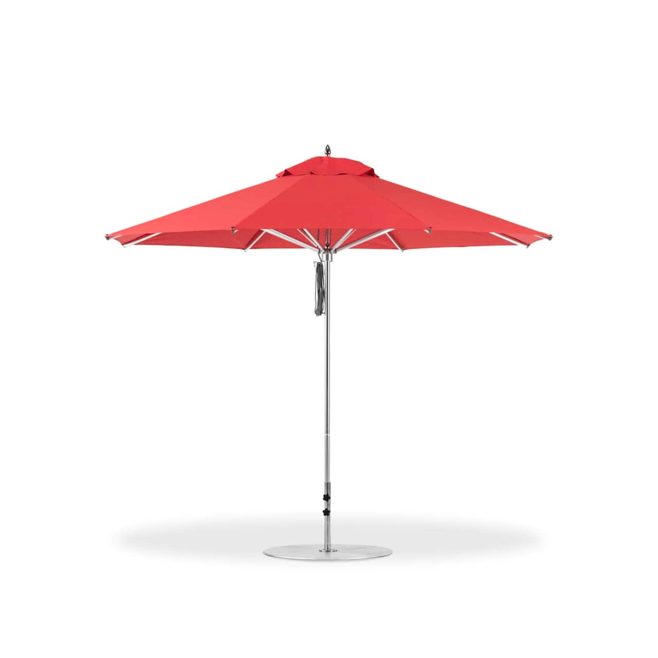 Pole Aluminum, Polished Silver Anodized