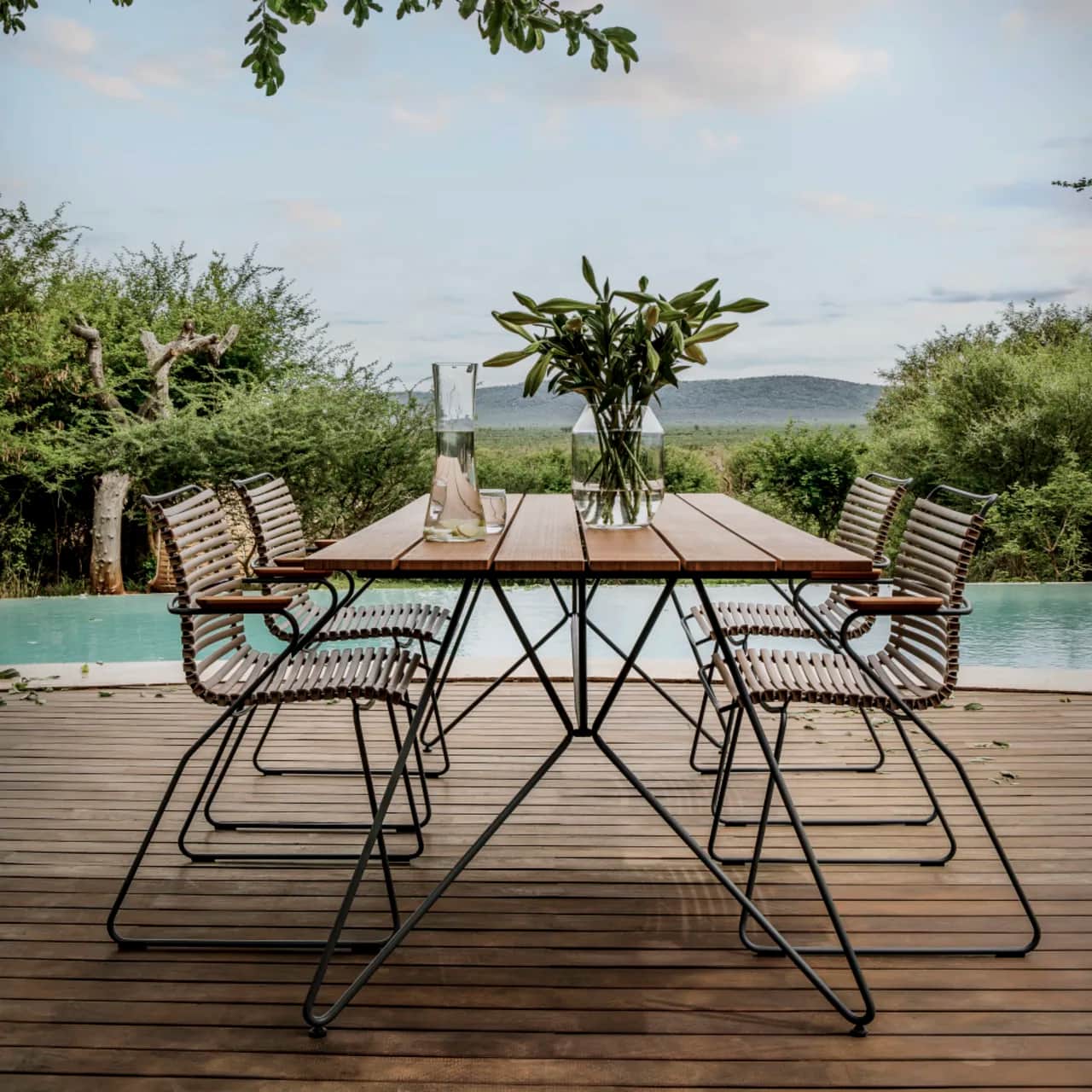 Houe Click Dining Armchairs | Sketch 63" Dining Table