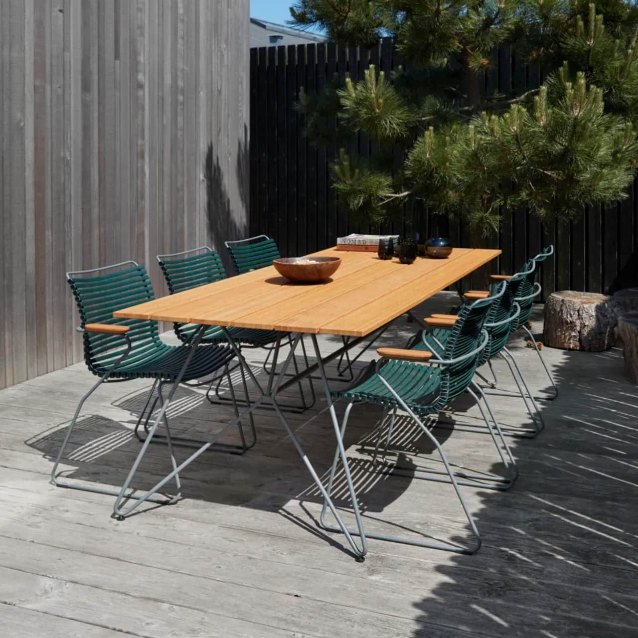 Houe Click Dining Armchairs | Sketch 87" Dining Table