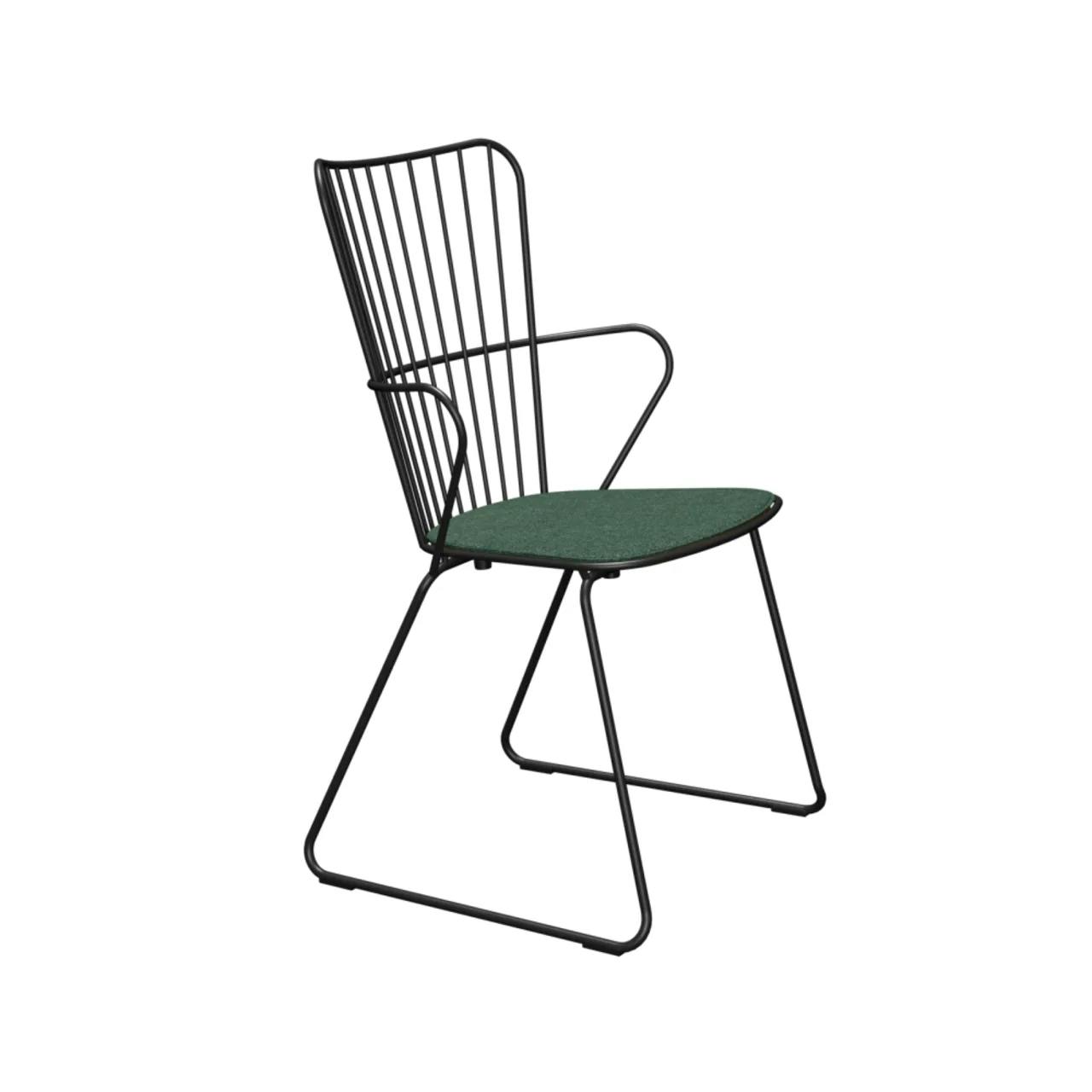 Houe Paon Dining Chair | Steel Black Frame | Alpine Heritage Optional Seat Cushion