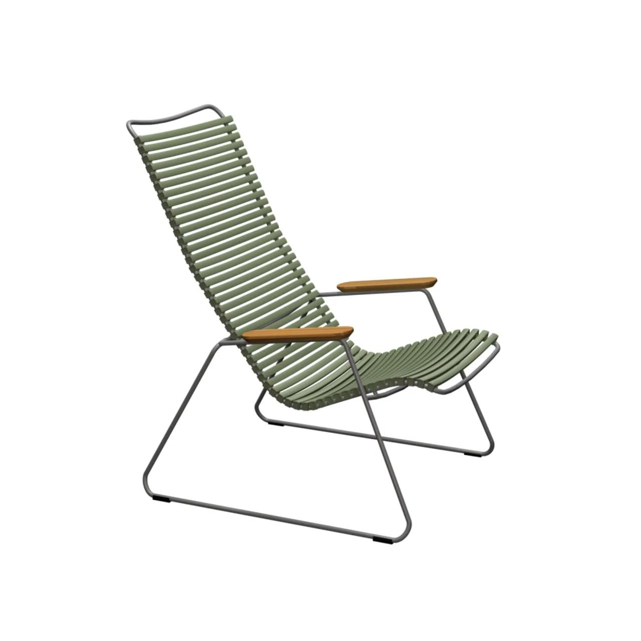 Houe Click Lounge Chair | Olive Green Lamellas