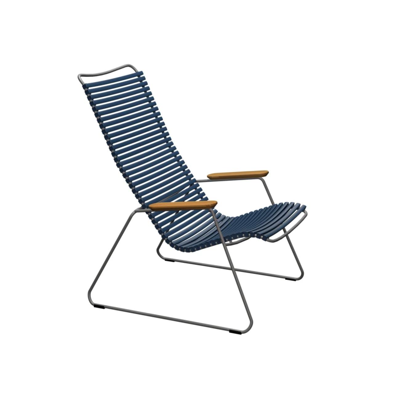 Houe Click Lounge Chair | Dark Blue Lamellas