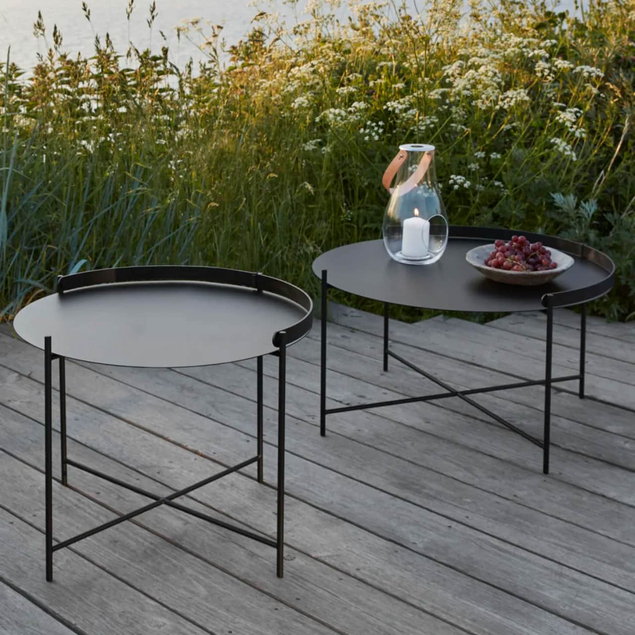 Houe Edge 24" Tray Table & 30" Tray Table | Black Top