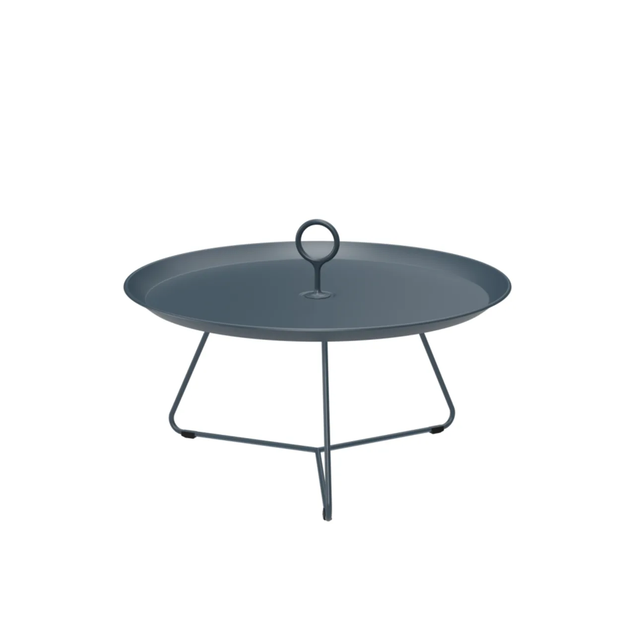 Houe Eyelet 28" Tray Table | Midnight Blue Aluminum Frame