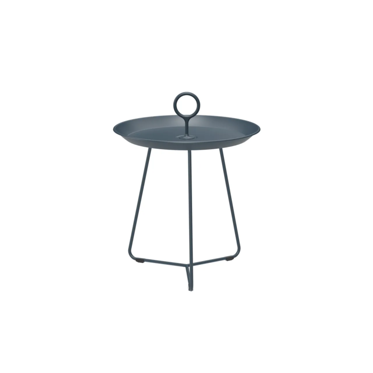 Houe Eyelet 17" Tray Table | Midnight Blue Aluminum Frame