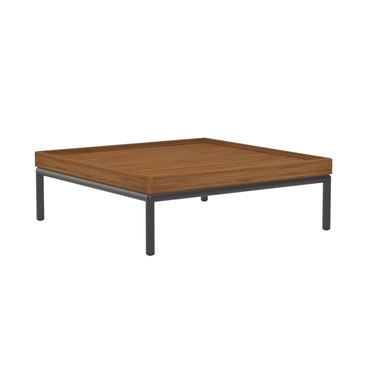 Houe Level2 32" Coffee Table | Dark Grey Powder-Coated Aluminum Frame