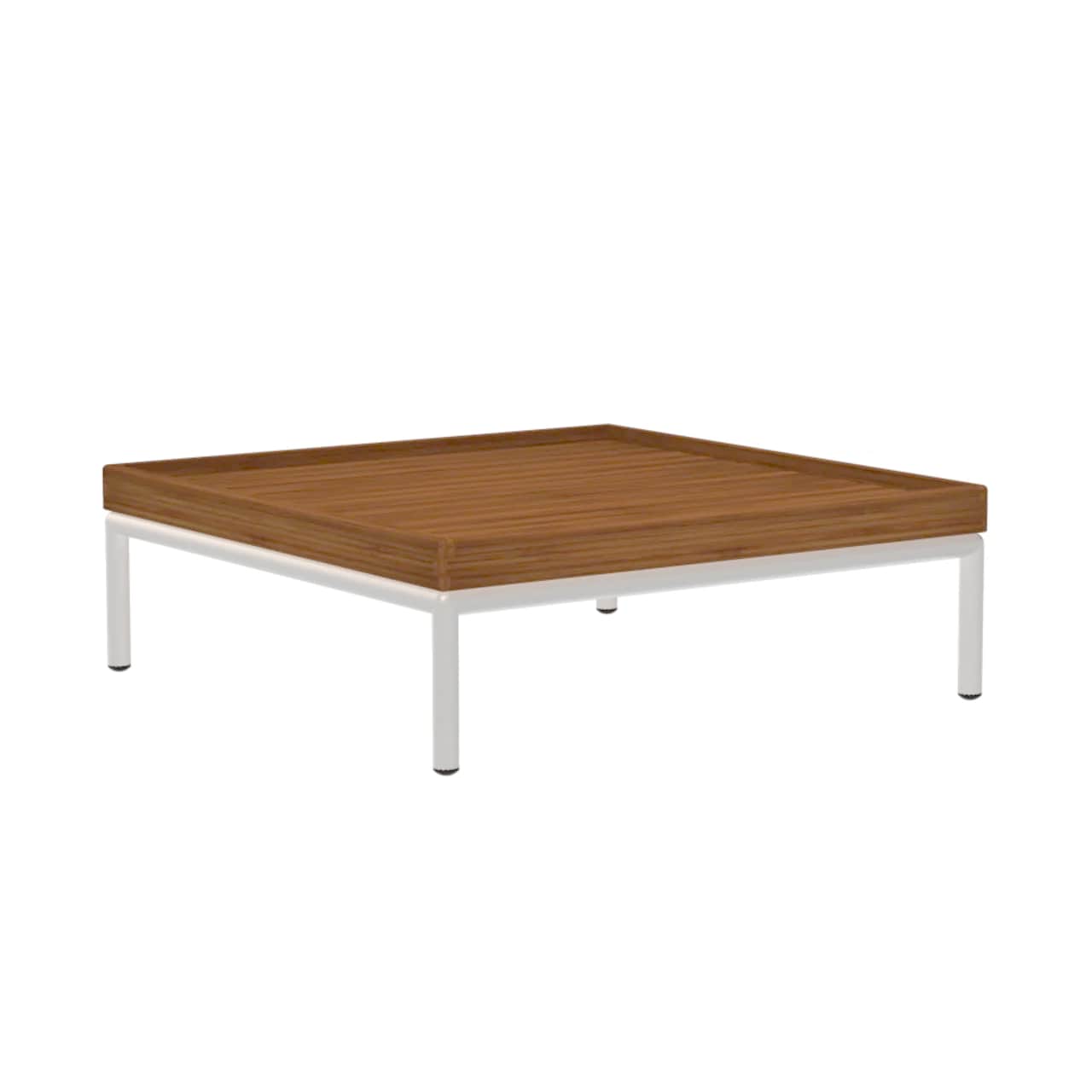 Houe Level2 32" Coffee Table | Muted White Powder-Coated Aluminum Frame
