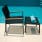 aura club chair complemented with aura footstool (graphite aluminum frame