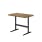 Grid Side Table With Meteor Powder Coated Aluminum & Teak Table Top
