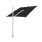 Pole: Aluminum, Anodized | Canvas: Sunbrella Canvas, Black