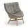 Woven Wicker DEDON Fiber Pepper | Teak Base | Cushions (Seat and Optional Backrest Shown) NATURA Taupe