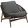 Gloster Bora Lounge Chair Umber Rope | Essential Granite Cushion Fabric
