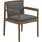 Gloster Saranac Dining Chair Teak | Essential Granite Cushion Fabric