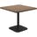 Gloster Grid Square Dining Table Teak Top + Meteor Frame