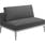 Gloster Grid Dining Sofa | Essential Granite Cushion Fabric