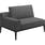 Gloster Grid Dining Sofa with Arm | Essential Granite Cushion Fabric
