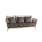 POINT Arc 3-Seater Sofa | Woven Fiber Ivory | Teak Legs