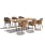 DEDON MBRACE Armchairs with Aluminum Legs | WA 99" Dining Table