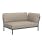 Houe Level Lounge Right Corner Sofa | Gray Aluminum Frame | Ashe Heritage Cushion Fabric